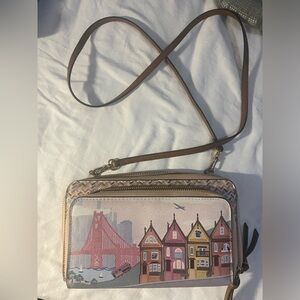 Cute painted wallet bag used good condition